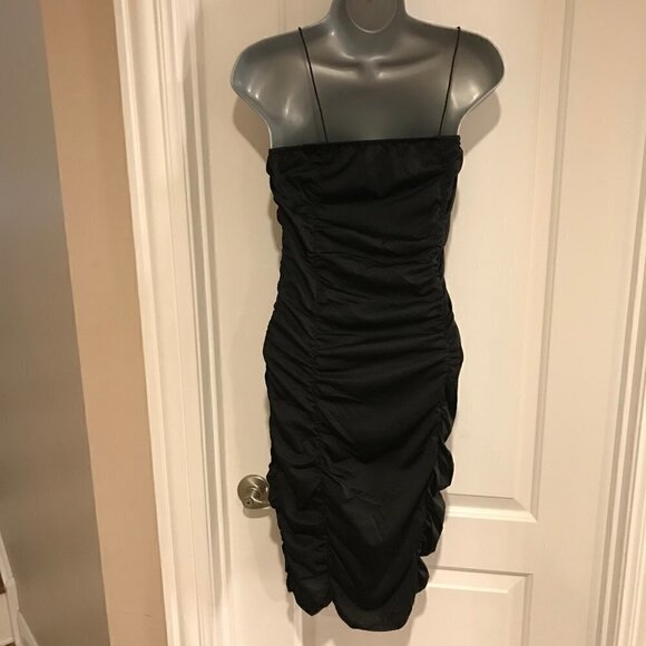 WOMENS SPAGHETTI STRAP PLEATED SPRING AND SUMMER DRESS SIZE XXL - Picture 6 of 7